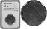 US Cent 1814 Large Cent Crosslet 4 MS61BN NGC None -