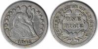 US Dime 1846 Liberty Seated Silver Dime VF Uncertified #202 None -