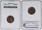 US Cent 1911-S Lincoln Cent MS64RB ANACS None -