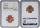 US Cent 1953-S Lincoln Cent MS67RD NGC None -
