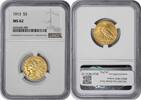 US Five Dollar 1913 $5 Gold Indian MS62 NGC None -