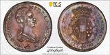 1791 ITALIAN STATES ITALY TUSCANY 2 Paoli Superbe PCGS AU58