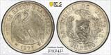 Peso Chile Republic  1875-So Santiago PCGS MS62 Splendide qualité
