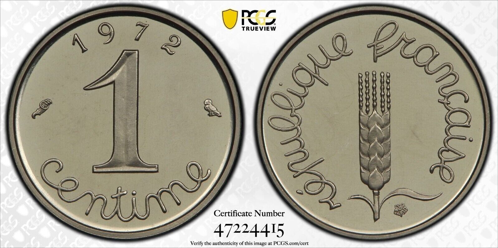Pièce France 1 Centime Epi - 1992 FDC