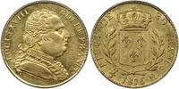 France 20 Francs Louis XVIII or Londres -