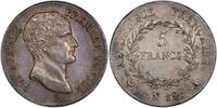 France 5 Francs Bonaparte Premier Consul AN 12 Paris -