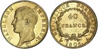 France 40 Francs Napoléon Empereur or Paris -