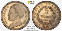 5 francs essai 1816 VG France Napoléon II   argent 2402 PCGS SP62 Splendide très rare