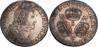 France Louis XIV écu aux trois couronnes Reims -