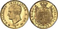 40 Lire 1814 napoléon Milan NGC MS64 Fleur de coin très rare Qualité