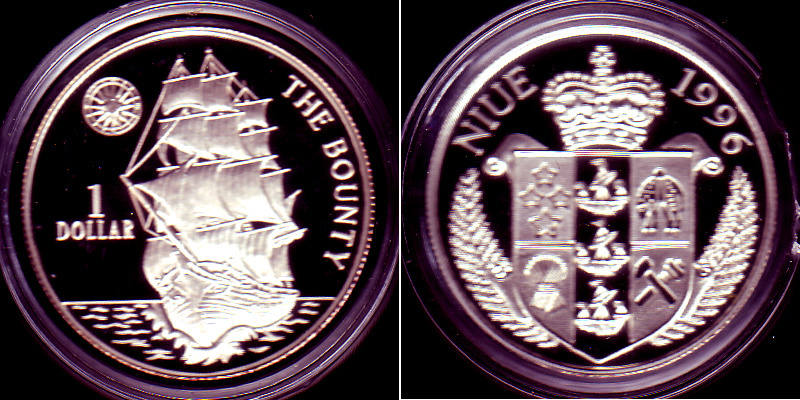 Флаг ниуэ. 1 Доллар 1996 Ниуэ. Niue Island 1 Dollar 1996. 1 Lecoin в рублях.