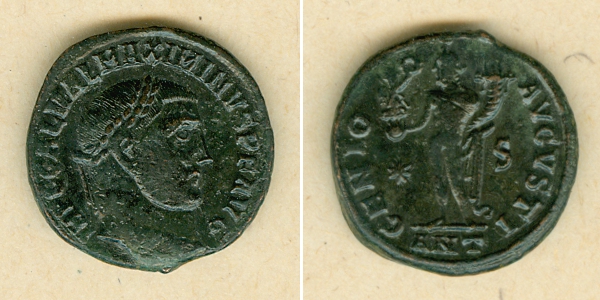 Antikes Rom Follis Galerius Valerius MAXIMINUS II. Daia ss-vz [311-312 ...