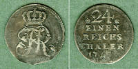 Altdeutschland 1/24 Taler Preussen 175x (1754 C) ss -