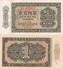 Banknoten 1 DEUTSCHE MARK DDR: 1948 Ro.340e I- -