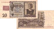 20 MARK 1948 Banknoten DDR: 20 DEUTSCHE MARK 1948  Kuponausgabe  Ro.336  III+ III+