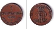 Altdeutschland 1 Schwaren Oldenburg 1859 B ss+ -