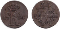 Altdeutschland 1/24 Taler Preussen 1764 A ss -