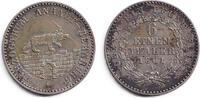 1/6 Taler 1861 Altdeutschland Anhalt Bernburg  1/6 Taler 1861 A  vz+ vz+