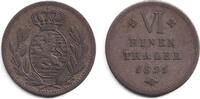 1/6 Taler 1821 Altdeutschland Hessen Kassel  1/6 Taler 1821  ss  selten ss