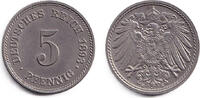 Deutsches Kaiserreich 5 Pfennig DEUTSCHES REICH 5 Pf. (J.12) 1893 E vz-st/st selten! -