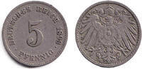 Deutsches Kaiserreich 5 Pfennig DEUTSCHES REICH 5 Pf. (J.12) 1893 G ss selten -