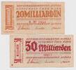 Banknoten 20+50 Milliarden Mark 1923 Lot: Notgeld 2x ALTONA 20+50 Millia... 11.32 US$  +  57.62 US$ shipping