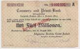Banknoten 5 Millionen Mark 1923 Notgeld ANNABERG ADCA 5 Millionen Mark (... 22.86 US$  +  57.62 US$ shipping