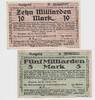 Banknoten 5+10 Milliarden Mark 1923 Lot: Notgeld 2x BAUTZEN 5+10 Milliar... 14.78 US$  +  57.62 US$ shipping