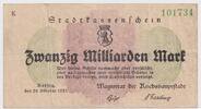 Banknoten 20 Milliarden Mark 1923 Notgeld BERLIN 20 Milliarden Mark (#33... 11.32 US$  +  57.62 US$ shipping