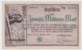 Banknoten 20.000.000 Mark 1923 Notgeld BEUEL 20 Millionen Mark (#389b) 1... 22.86 US$  +  57.62 US$ shipping