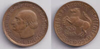 Provinz Westfalen 500 Mark 1922 Notgeld WESTFALEN 500 Mark 1922 (J.N15) ... 28.64 US$  +  57.62 US$ shipping