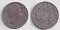 Deutsches Kaiserreich 5 Mark 1876 BAYERN 5 Mark 1876 D (J.42) ss ss 91.22 US$  +  69.17 US$ shipping