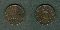 Altdeutschland 3 Schwaren Oldenburg 1865 B ss-vz -
