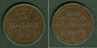 Deutsches Kaiserreich 3 Kopeken DEUTSCHES REICH 1916 A Oberbefehlshaber Ost ss+ -
