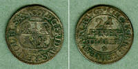Altdeutschland 1/24 Taler Sachsen 1/24 Taler (Groschen) 1763 EDC ss+ -