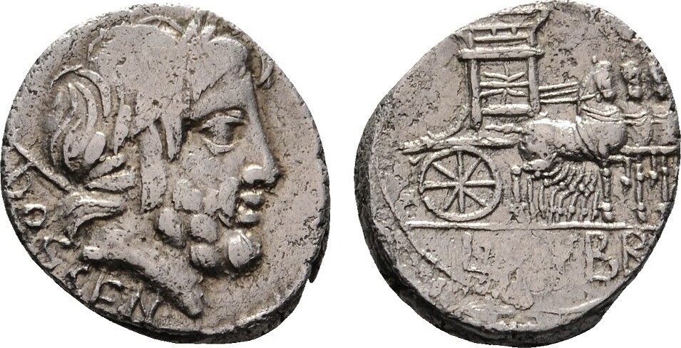 RÖMISCHE REPUBLIK AR-Denar Rom. 87 v. Chr. L. Rubrius Dossenus, VF | MA ...