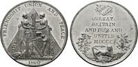 GROSSBRITANNIEN Zinnmedaille George III, 1760-1820. -