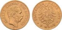 Sachsen 5 Mark Albert, 1873-1902. -