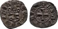 ACHAIA BI-Denier Tournois Mahaut de Hainaut, 1316-1321. -