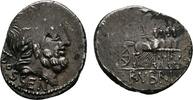 RÖMISCHE REPUBLIK AR-Denar 87 v. Chr. L. Rubrius Dossenus, -