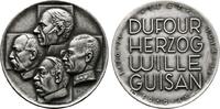 SCHWEIZ mattierte Silbermedaille -
