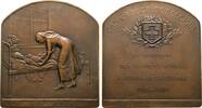 BELGIEN Bronzeplakette -