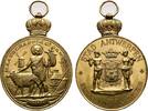 LANDWIRTSCHAFT Vergoldete Bronzemedaille -