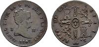 SPANIEN Ku.-2 Maravedis Isabella II., 1833-1868. -