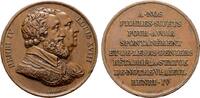 FRANKREICH Bronzemedaille (Gayrard) Louis XVIII, 1814, 1815-1824. -