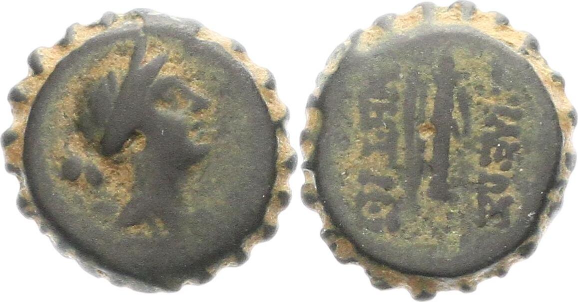 Seleukiden Ae 162 150 V Chr Demetrios I Soter 162 150 V Chr Fundbelag F Vf Ma Shops