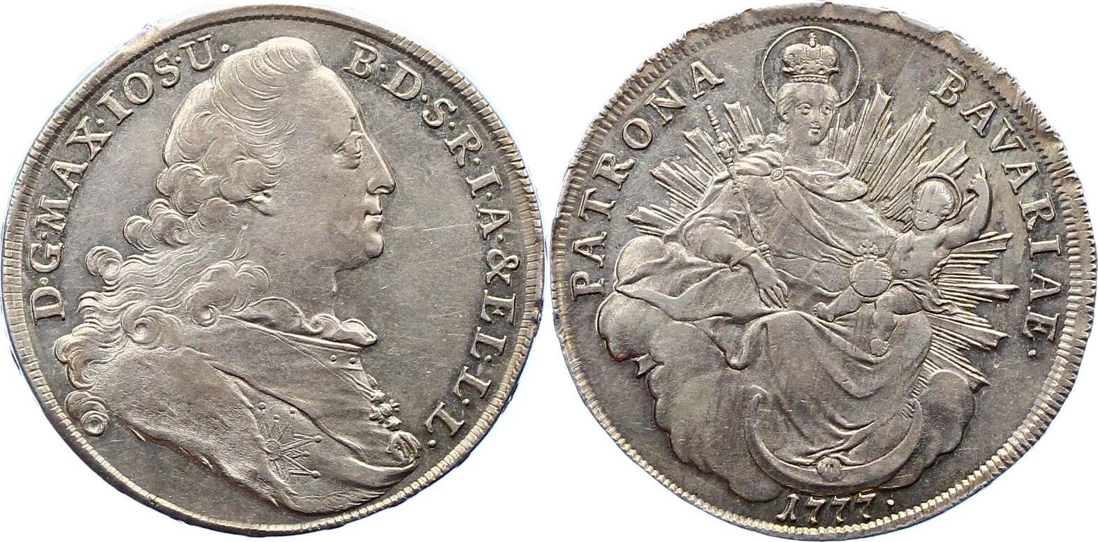 Bayern Madonnentaler 1777 Maximilian III. Joseph 1745-1777. Schöne ...