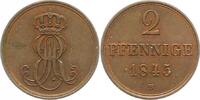 Braunschweig-Calenberg-Hannover 2 Pfennig Ernst August 1837-1851. -