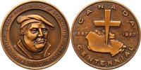 Reformation Bronzemedaille 450-Jahrfeier der Reformation 1967. -