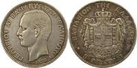 Griechenland 5 Drachmen Georg I. 1863-1913. -